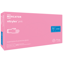 MERCATOR-Rękawiczki nitryl pink M - 2