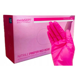 MedaSept-Rękawice magenta nitryl M - 1