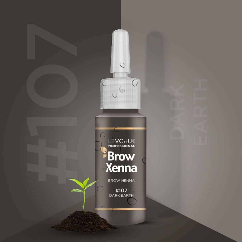 BrowXenna 107 Dark Earth Henna pudrowa 10ml