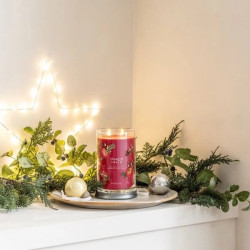 YC-Świeca Tumkbler z dwoma knotami Red  Apple Wreath 567g - 1