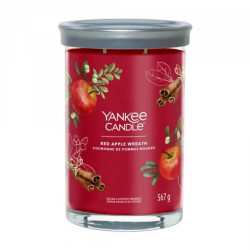 YC-Świeca Tumkbler z dwoma knotami Red  Apple Wreath 567g - 3