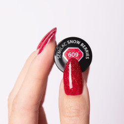 Semilac - Lakier Hybrydowy 609 Snow  Berries 7ml - 3