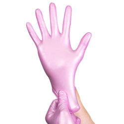 Beaute-Rękawice nitrylowe Beauty Luxe  Pearl M 50 SZTUK - 1