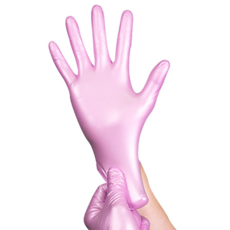 Beaute-Rękawice nitrylowe Beauty Luxe  Pearl M 50 SZTUK - 1