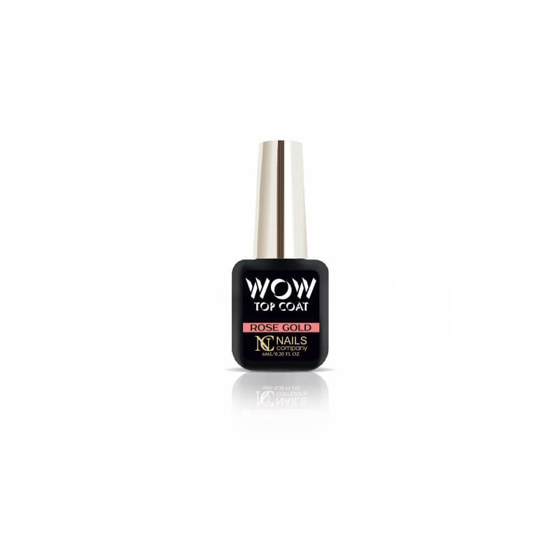 NC-WOW top coat rose gold 6ml - 1
