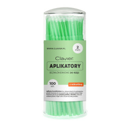 Clavier-Mikroszczoteczki/aplikatory  zielone 100szt - 1