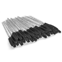 Clavier-Szczoteczki do rzęs  brokat/czarne 50szt - 4