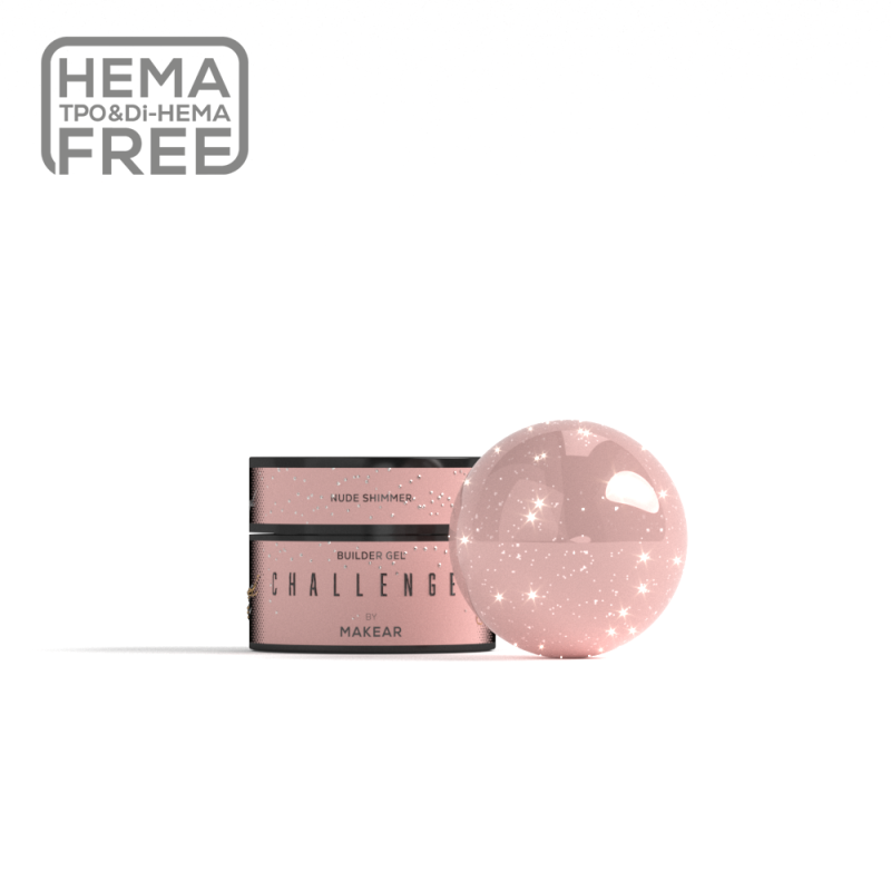 Makear-ChallenGel-HG16 Nude Shimmer 15ml - 1