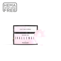 Makear-ChallenGel-HG12 Milky Pink  Shimmer 50ml - 1