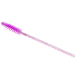 Clavier-Szczoteczki do rzęs brokat/róż  50szt - 2