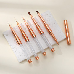 Clavier-Pędzelek Gold do zdobień i żelu  nr 6/10mm - 4