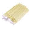 Clavier-Mikroszczoteczki/aplikatory  brokat-żółty 100szt - 3