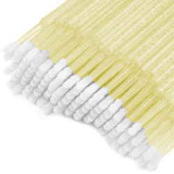 Clavier-Mikroszczoteczki/aplikatory  brokat-żółty 100szt - 5