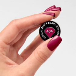 Semilac - Lakier Hybrydowy 404 Black Beans  Muffin 7ml - 3