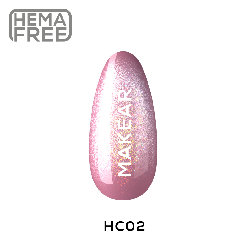 Makear-Lakier hybrydowy HC02 Holo Cat  Eye 8ml - 1