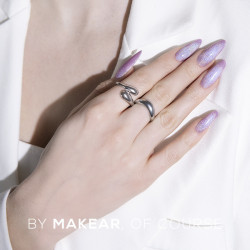 Makear-Lakier hybrydowy HC02 Holo Cat  Eye 8ml - 4
