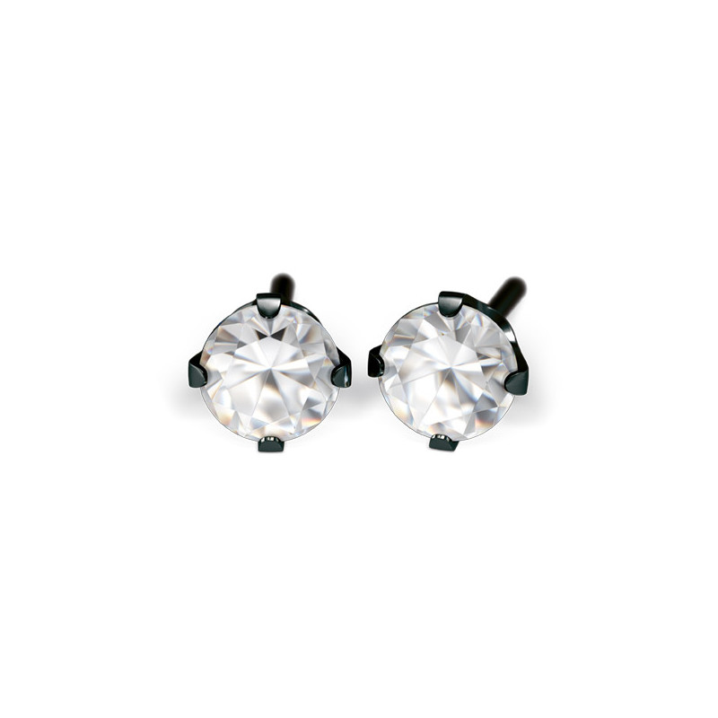 kol-System75 4mm Cubic Zirconia  w pazurkach kolor czarny 7517-0100 - 1
