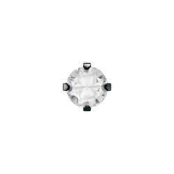 kol-System75 4mm Cubic Zirconia  w pazurkach kolor czarny 7517-0100 - 2