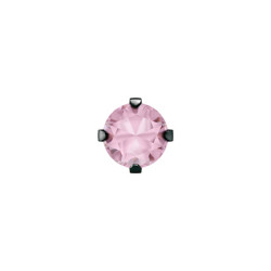 kol-System75 4mm Cubic Zirconia różowa  w pazurkach kolor czarny 7517-0150 - 2