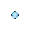 Studex kolczyki - System75 4mm Cubic Zirconia niebieska w pazurkach kolor czarny - 2