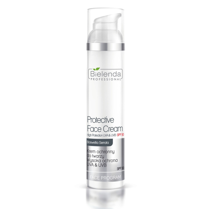 Bielenda - Krem ochronny do twarzy, Wysoka ochrona UVA & UVB, SPF 50 100ml