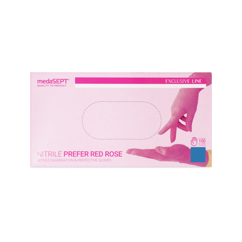 MedaSept-Rękawice magenta nitryl L - 1