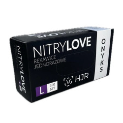 Onyks-HJR rękawice nitrylowe czarne  L - 1