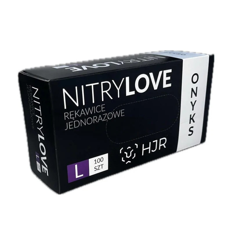 Onyks-HJR rękawice nitrylowe czarne  L - 1