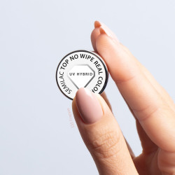 Semilac - Top No Wipe Real Color do  lakierów hybrydowych 7ml - 3