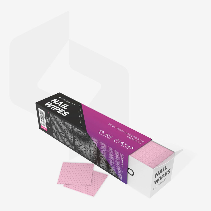 STA-Perforowane waciki bezpyłowe EXPERT  400szt - 1