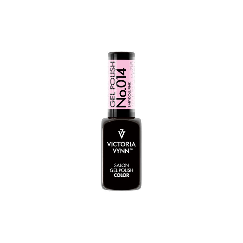 vv-gel polish 014 babydoll pink 8ml. - 1