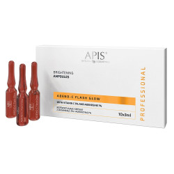 Apis-ADENO-C Flash Glow -Rozświetlające  ampułki do twarzy z witaminą C i adenozyną 10x3ml - 1