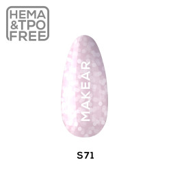 Makear - Lakier hyb.S71 Diamond 8ml - 1