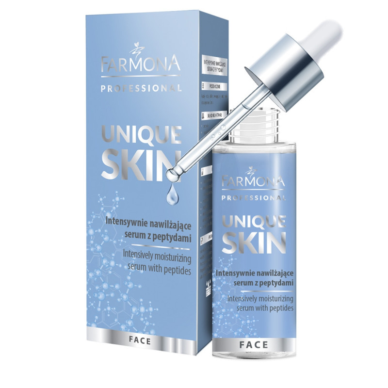 F-UNIQUE SKIN-Serum intensywnie  nawilżające z peptydami, 30ml - 1