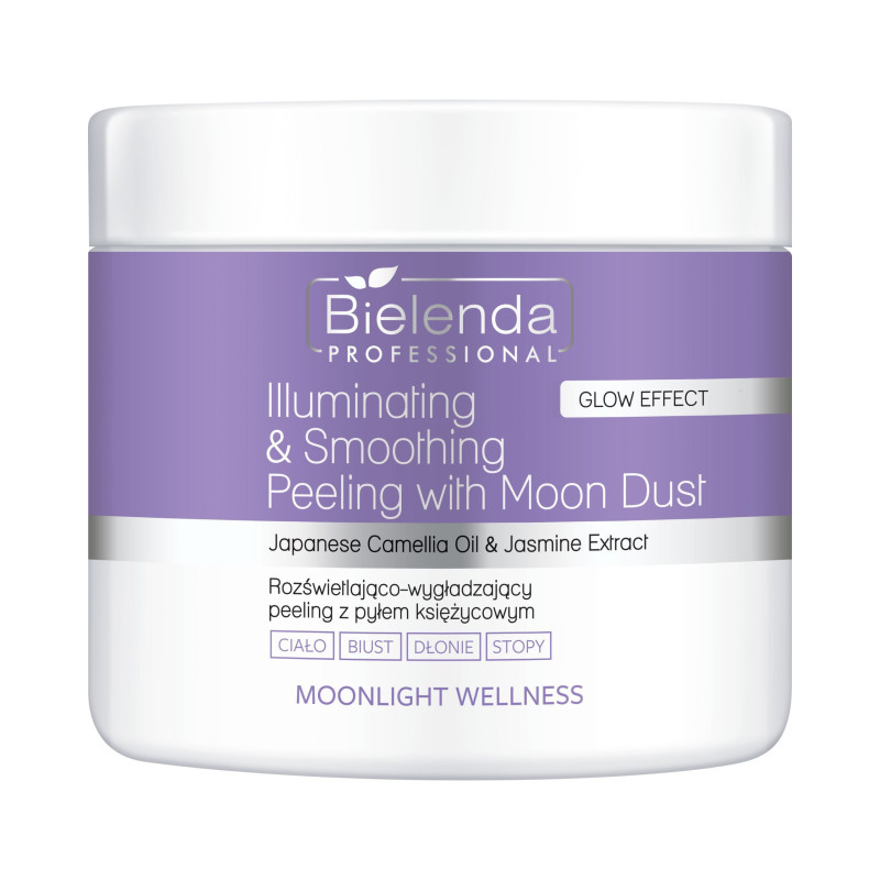 b-MOONLIGHT WELLNESS-Rozświetlająco-wygł adzający peeling z płynem księżycowym, 550g - 1