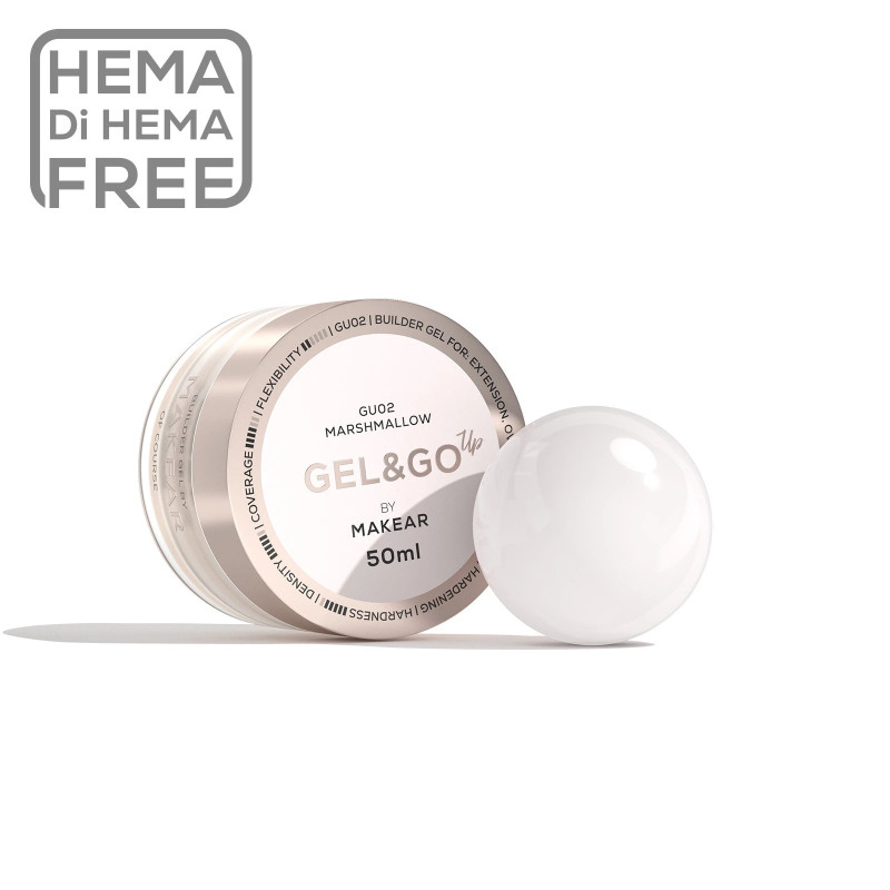 Makear - GU02 Gel&Go Up Marshmallow - żel budujący, 50ml