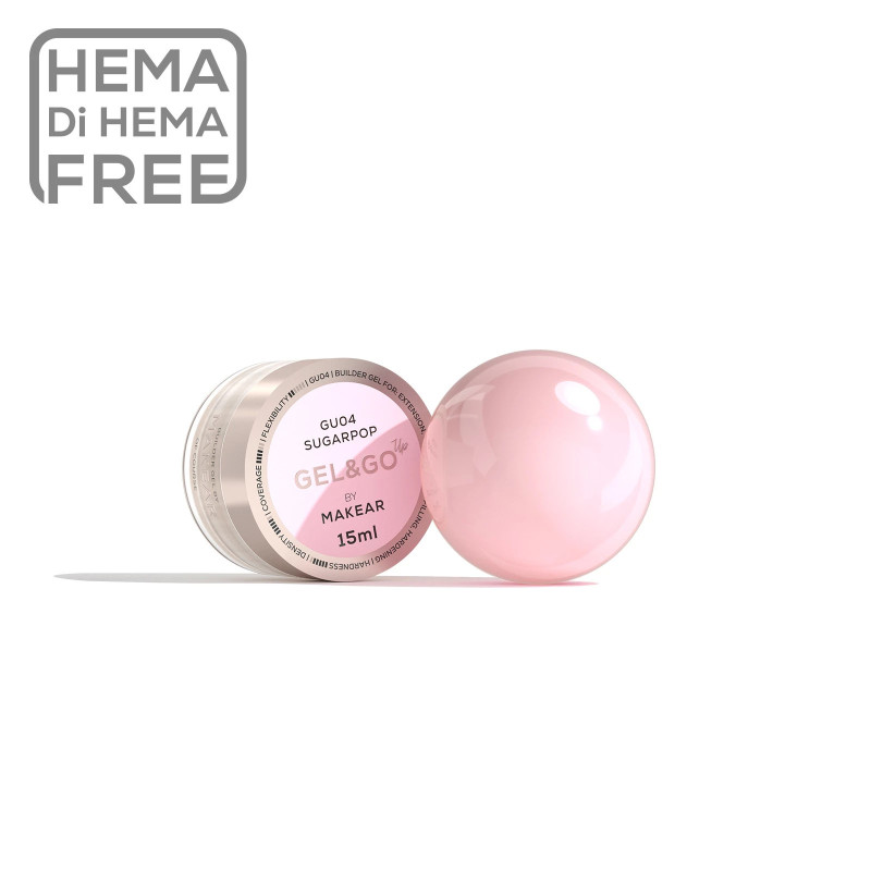 Makear - GU04 Gel&Go Up Sugarpop - żel budujący, 15ml