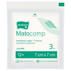 Ricco Nails - Kompres jałowy Matocomp 7x7, 20x3 op.