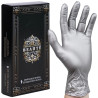 Beaute - Rękawice nitrylowe BEAUTY LUXE Silver S, 50szt
