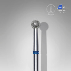 Staleks - EXPERT - Frez diamentowy kulka niebieska, 3.5 mm, FA01B035