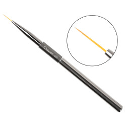 Clavier - Pędzelek do zdobień paznokci cienki Nail Art 02 srebrny, 12mm