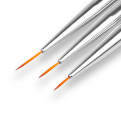 Clavier - Zestaw pędzelków do zdobień cieńkie Tricolore, 3szt