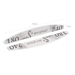 Aba Group - Pilnik do paznokci PÓŁKSIĘŻYC 180/240 SLIM, 25szt