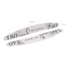 Aba Group - Pilnik do paznokci PÓŁKSIĘŻYC 180/240 SLIM, 25szt