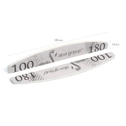 Aba Group - Pilnik do paznokci PÓŁKSIĘŻYC 100/180 STANDARD, 25szt