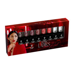 Victoria Vynn - 8 PAK - Kolekcja Ladies Love Red + GP TOP Matte + GP TOP Oh! My Gloss