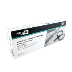 med4U - Samoklejące torebki do sterylizacji, 90mmx230mm