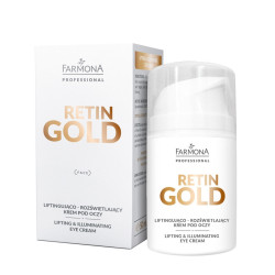 Farmona - RETIN GOLD - Liftingująco-rozświetlający krem pod oczy, 50ml