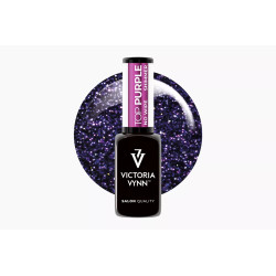 Victoria Vynn - Top Purple No Wipe - z drobinkami, 8ml