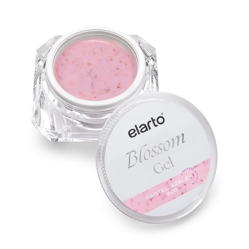 Elarto - Żel budujący różowy z kwiatuszkami - Blossom Gel Pastel Azalea, 30g
